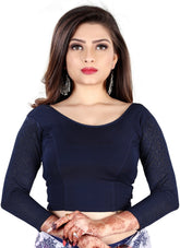Stylesindia Women's Cotton Lycra Stretchable Blouse | Designer Capri Tops & Tees | Versatile Ethnic & Casual Wear DNo:106